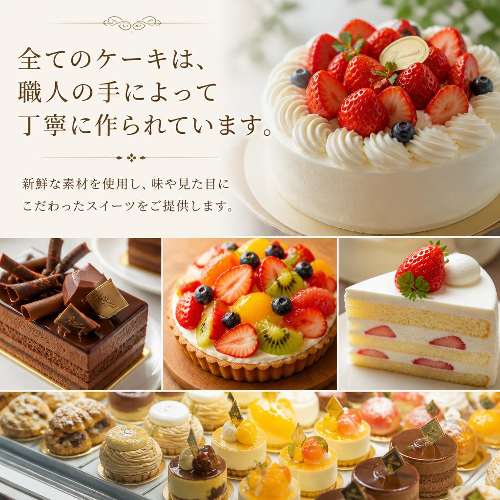 手作りケーキへのこだわり